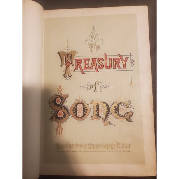The Treasury Of Song 1882 Hb - Picture 4 of 8